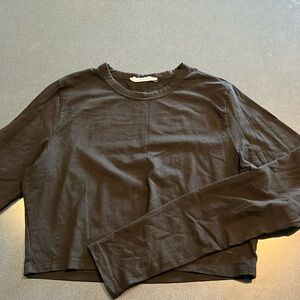 Cotton On Long Sleeve Crop Tshirt